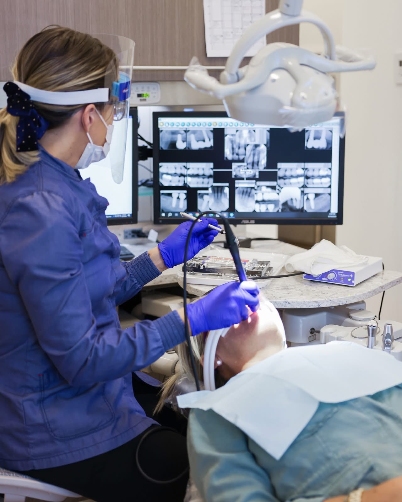 Hannah building relationships with patients at Smile Maker of Texas